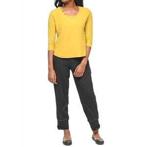 NEW TULIP CLOTHING piper straight leg pants in black